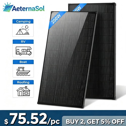 Aeternasol 2pack 200w - aeternasol, solar
